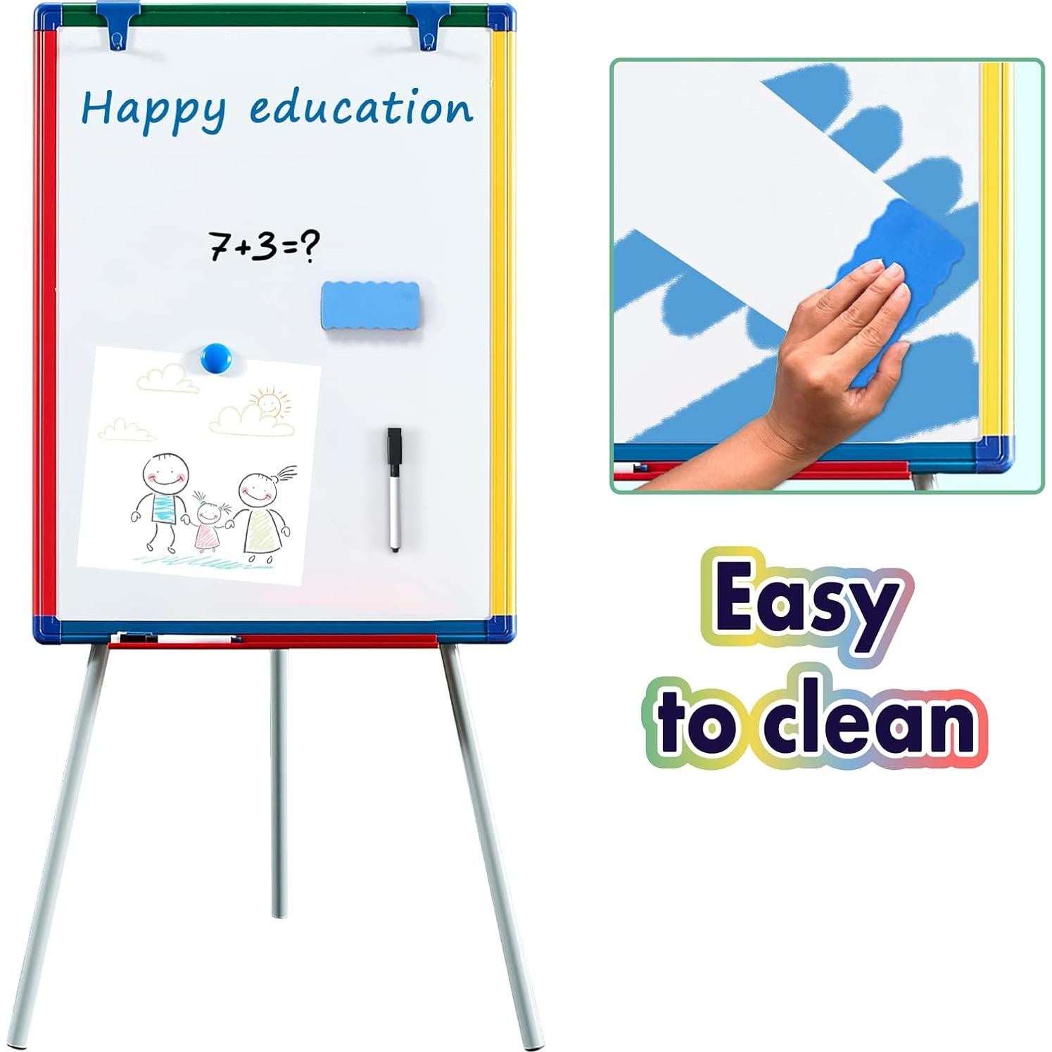 Caballete Pizarra Blanca Magnética S SWANCROWN 60x45 cm