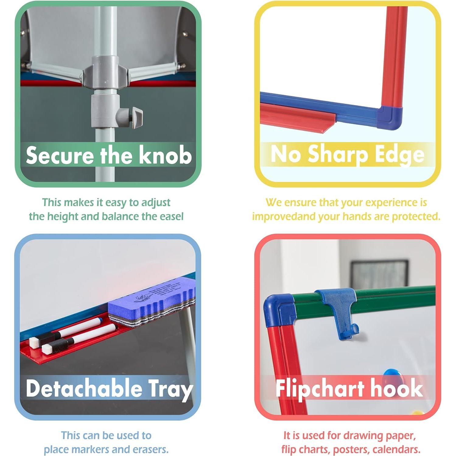 Caballete Pizarra Blanca Magnética S SWANCROWN 60x45 cm