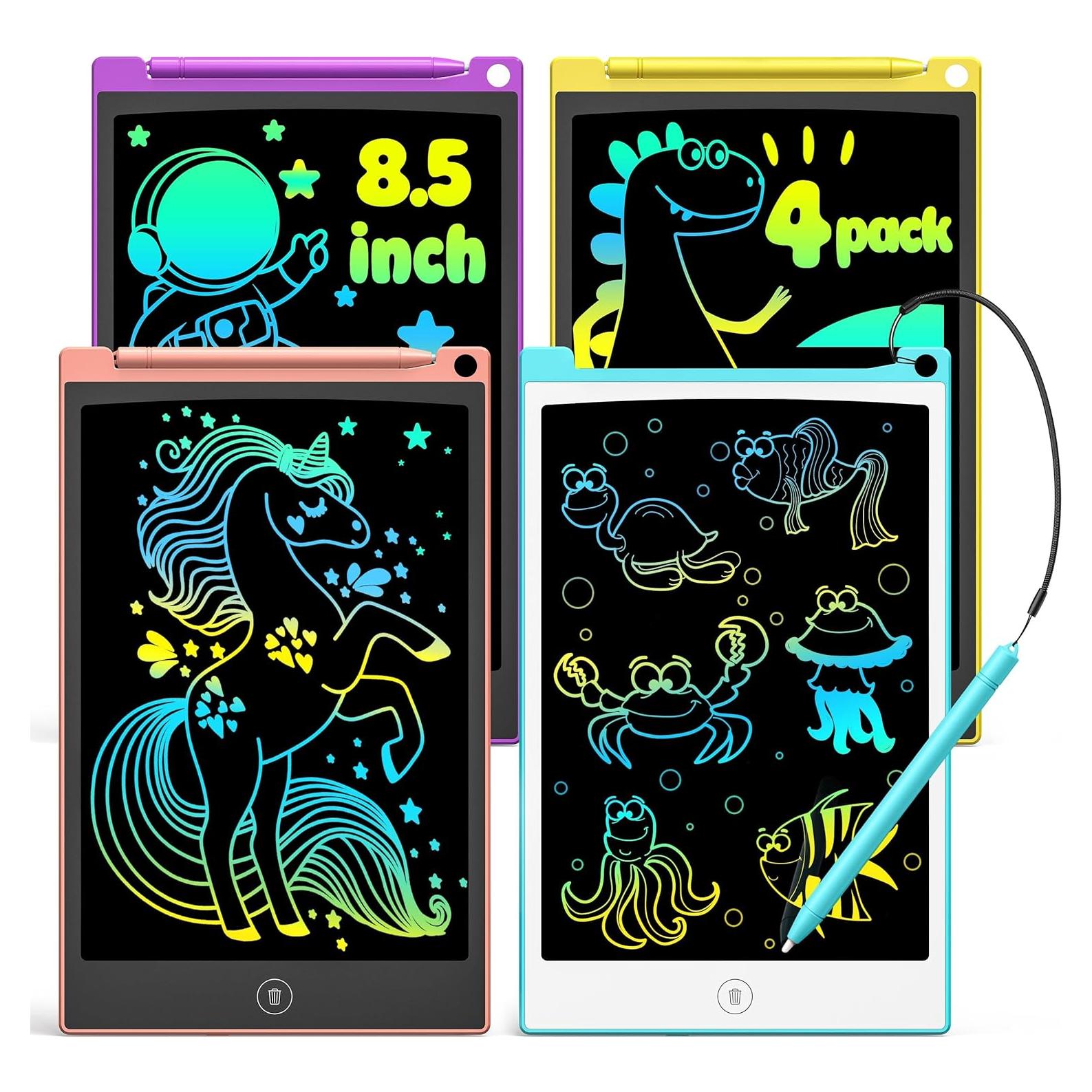 Tableta de Escritura LCD TECJOE 4 Pack 8.5" Colorida
