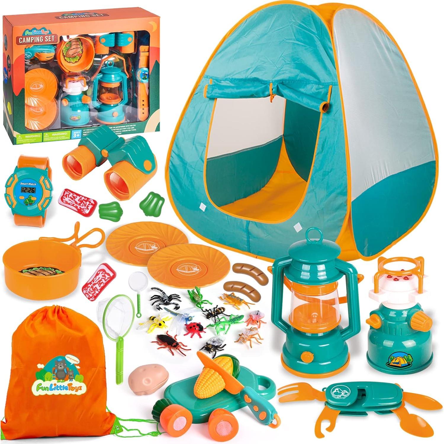 Juego de Camping para Niños Divertidos Juguetes Tienda Plegable