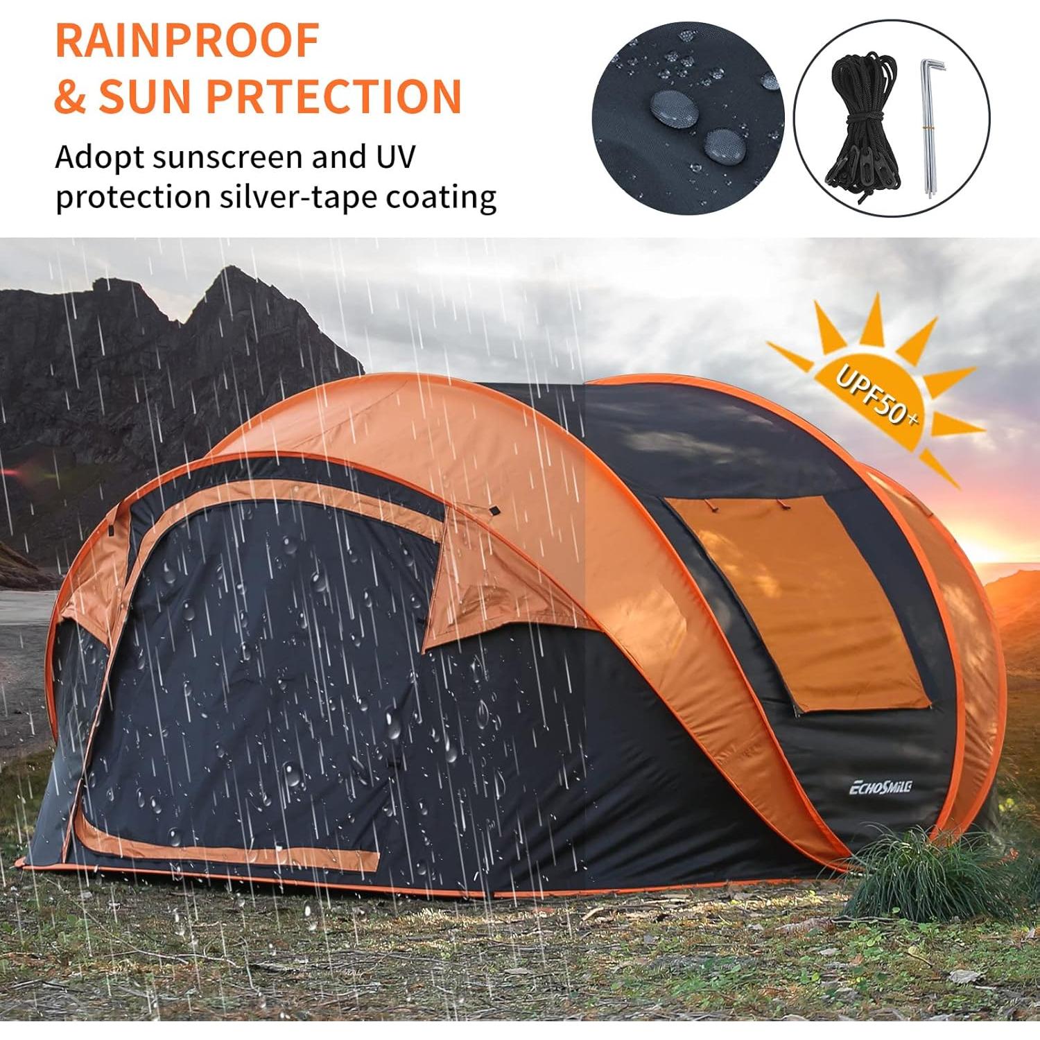 Carpa Instantánea EchoSmile para 8 Personas, Domo Resistente