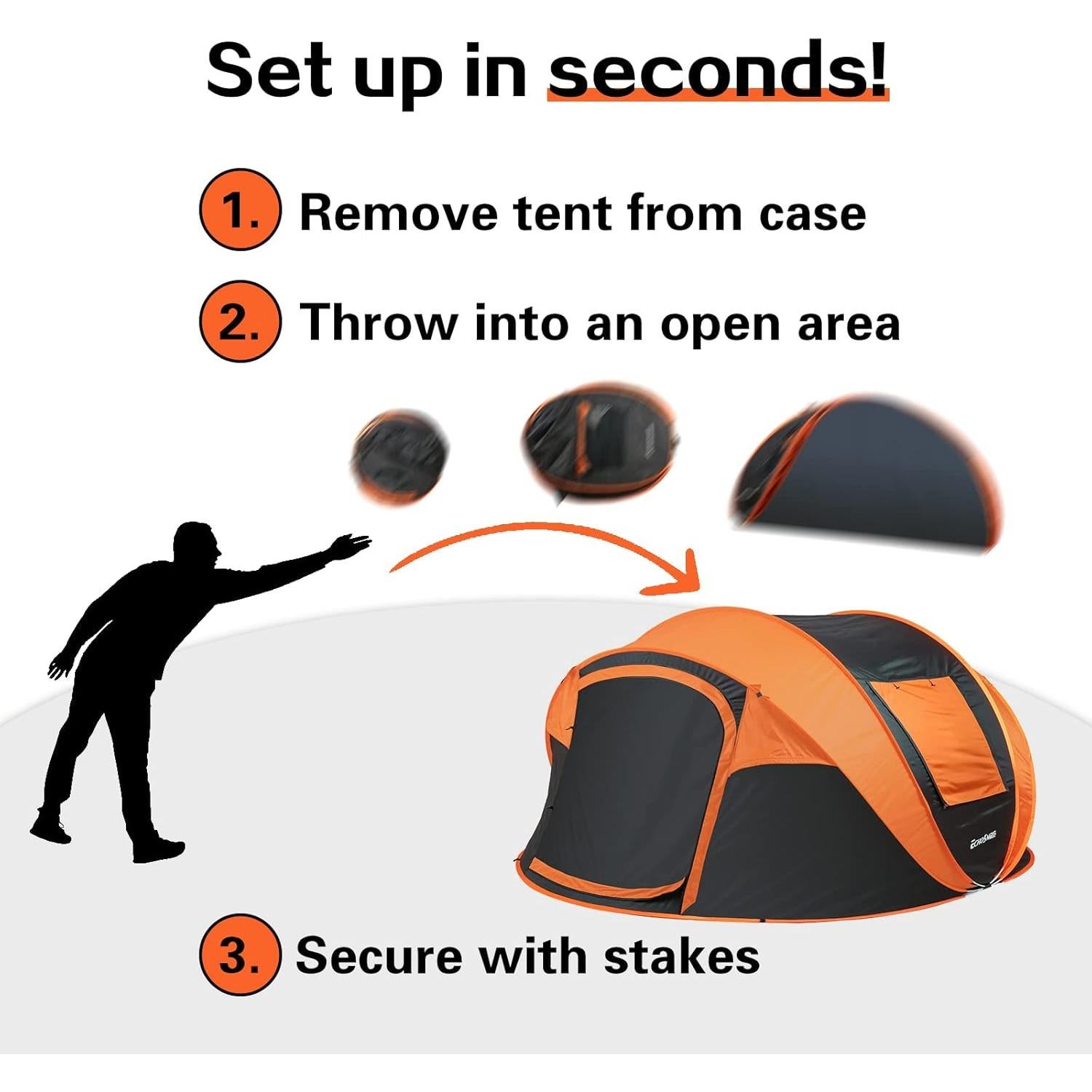 Carpa Instantánea EchoSmile para 8 Personas, Domo Resistente