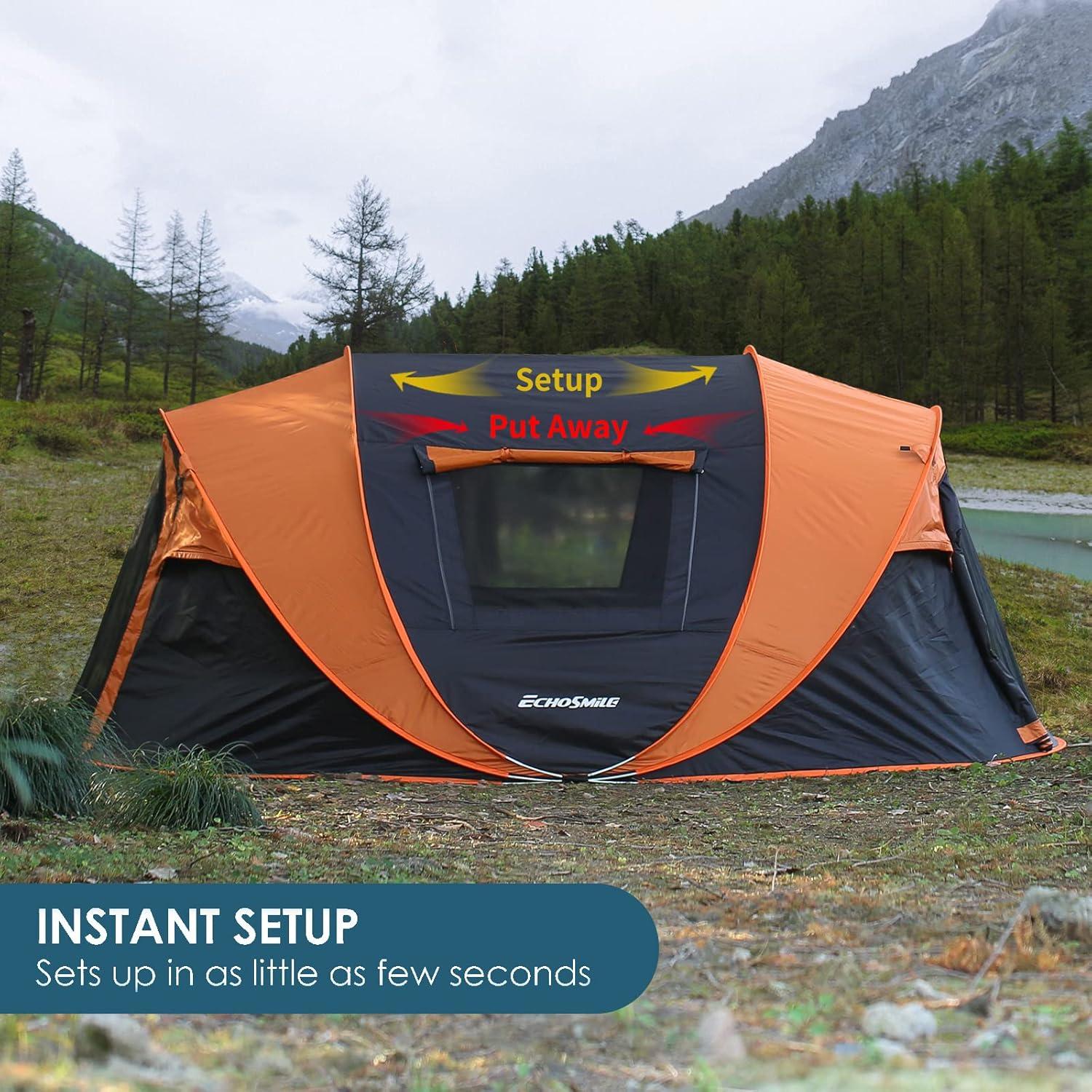 Carpa Instantánea EchoSmile para 8 Personas, Domo Resistente