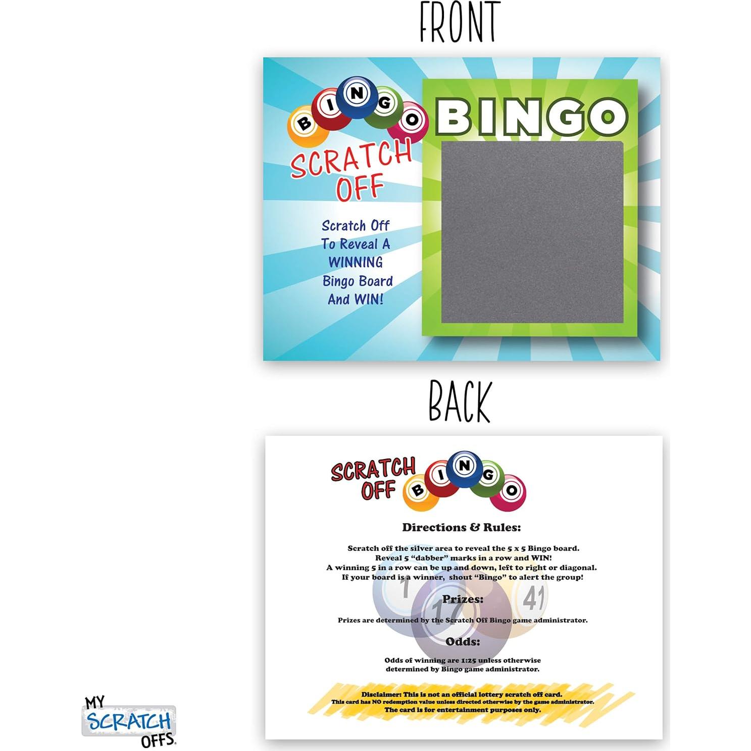 Tarjetas de Juego de Fiesta Mis Tarjetas de Raspar - 26 Piezas