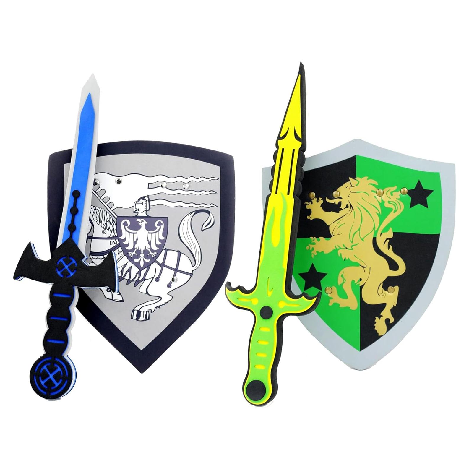 Conjunto de Espada y Escudo PowerTRC | Armas de Espuma para Niños