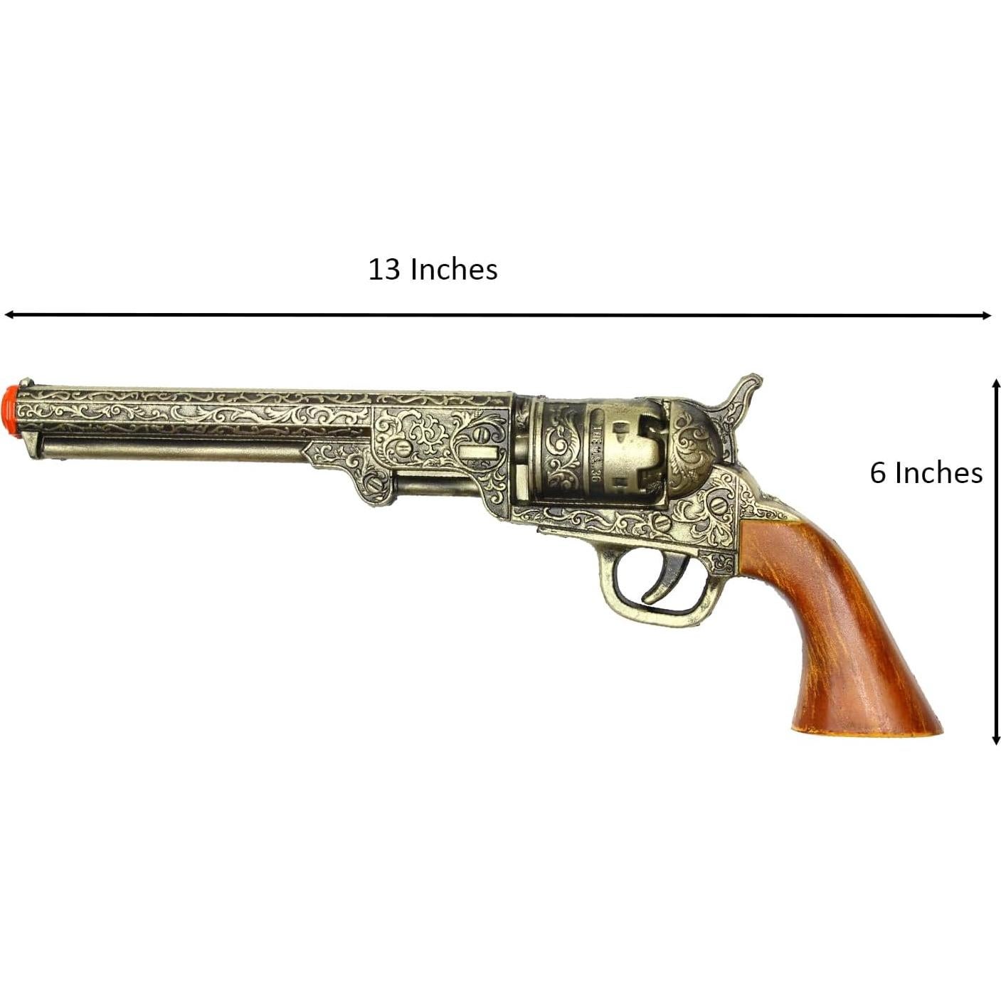 Revólver Decorativo de Espuma LALAPORT SMB-110 33 cm Oro