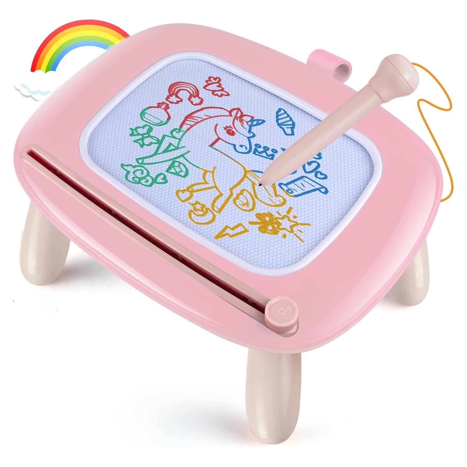 Pizarra Magnética Smasiagon para Niños 1-3 Años Rosa