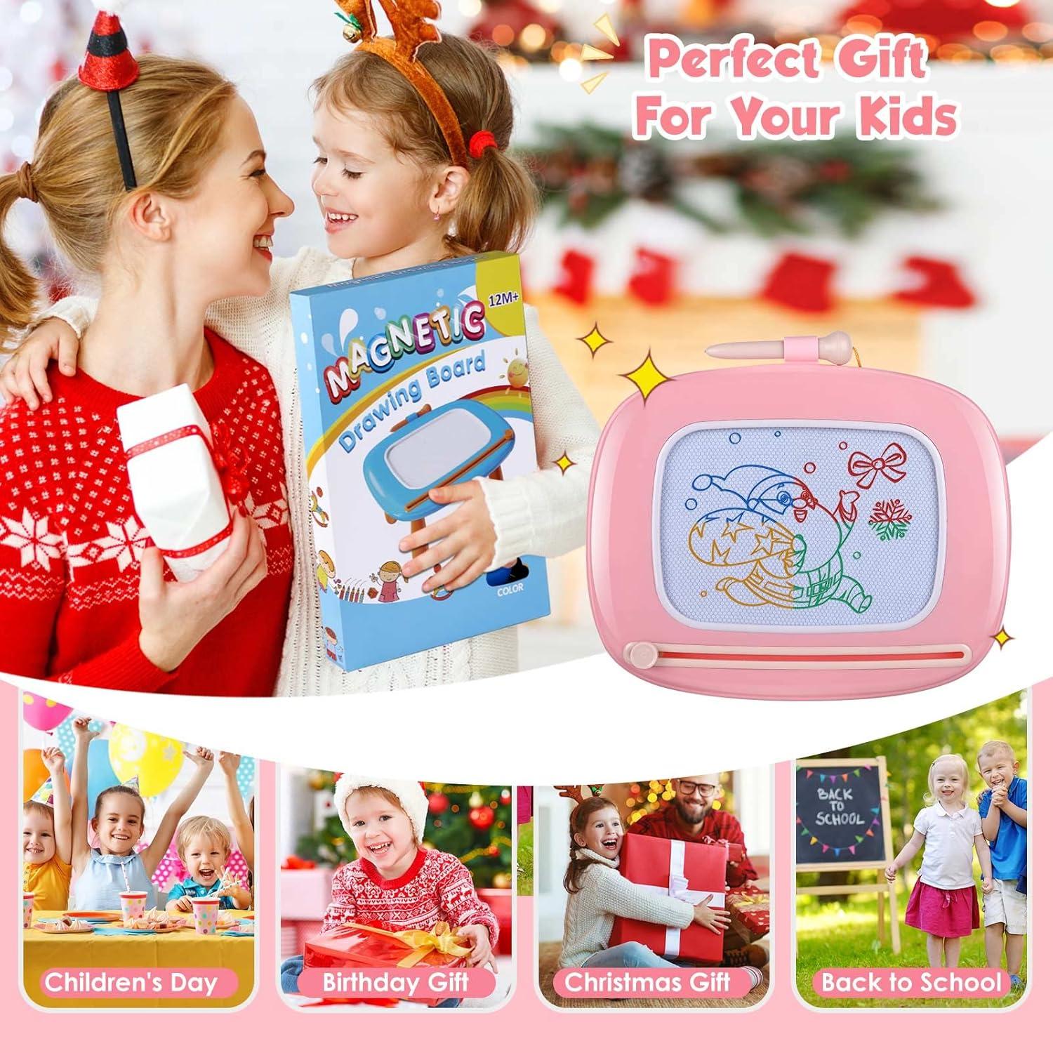 Pizarra Magnética Smasiagon para Niños 1-3 Años Rosa