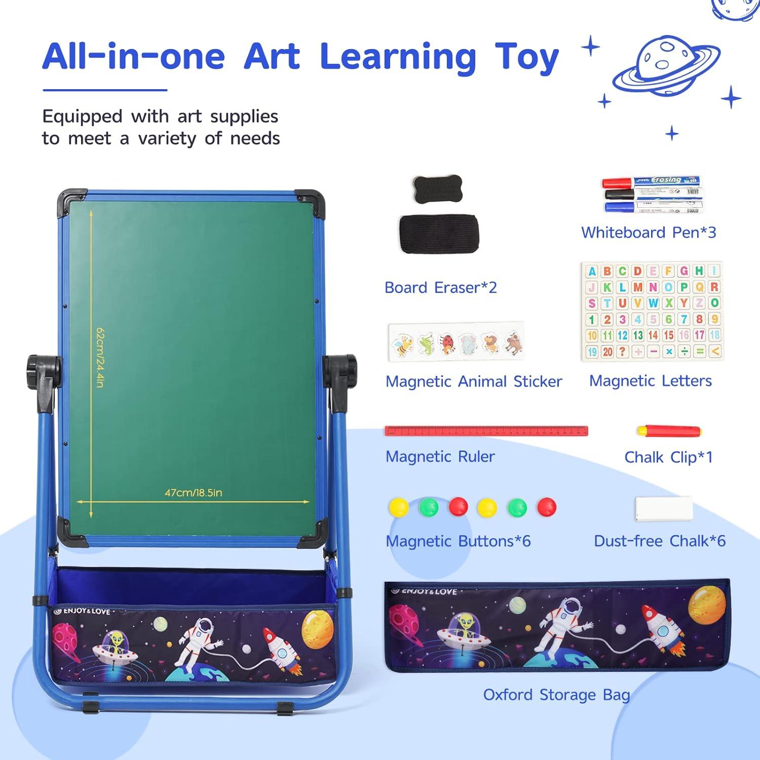 Caballete de Arte Aelbsty Ajustable 75-112 cm Doble Cara