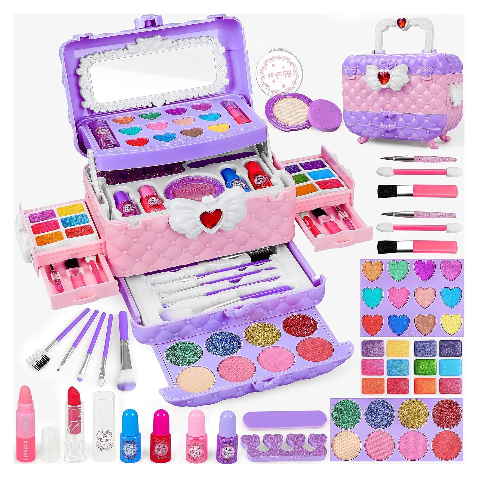 Kit de Maquillaje para Niñas 54 Piezas Dpai Púrpura Claro