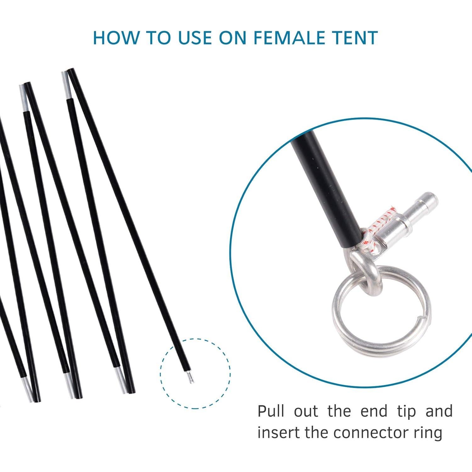 Postes de Tienda BRILLIANCE4U Aluminio 2 Piezas 369.3 cm