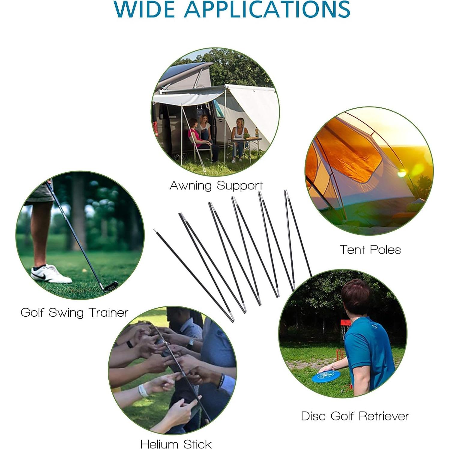 Postes de Tienda BRILLIANCE4U Aluminio 2 Piezas 369.3 cm