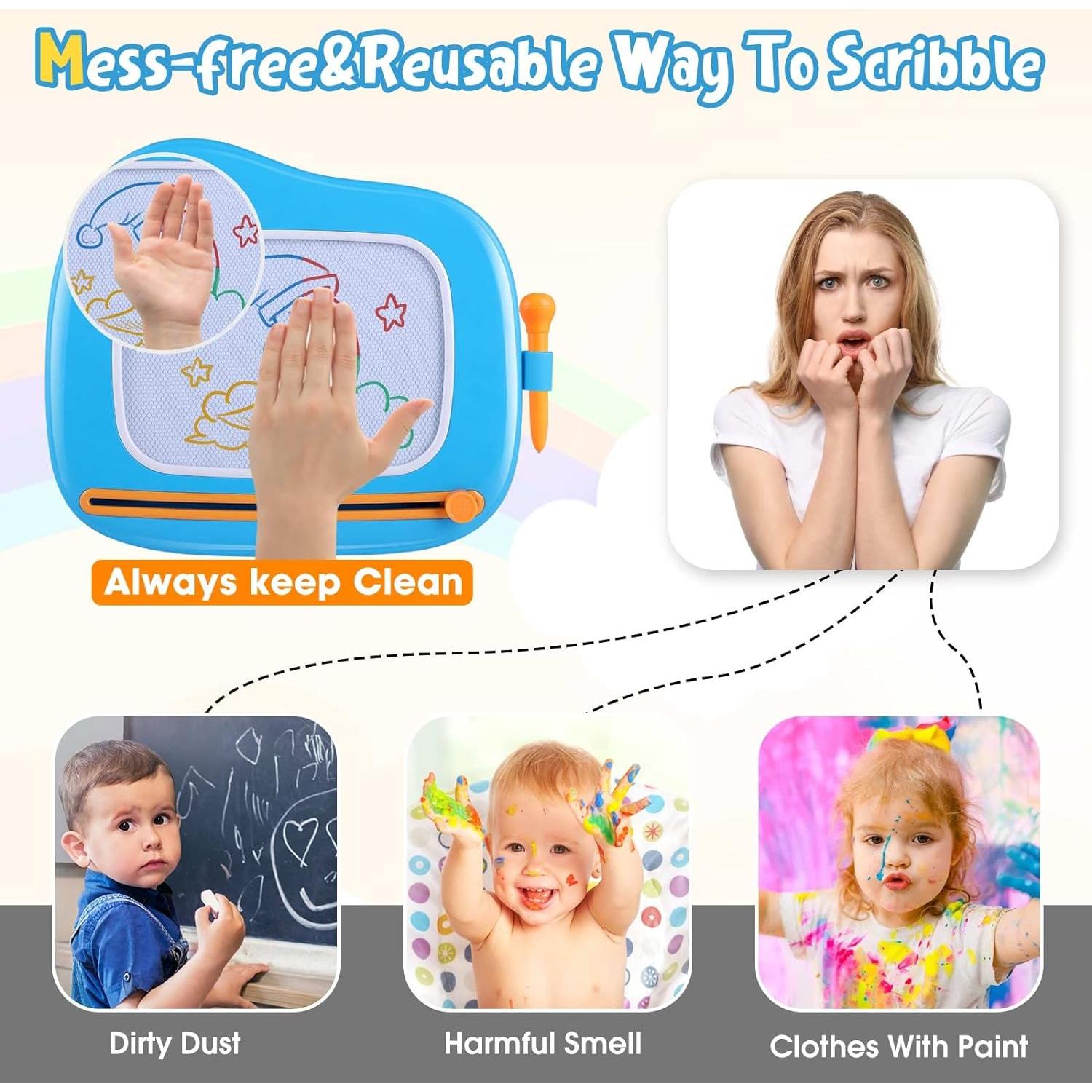 Tablero Magnético de Dibujo Smasiagon Azul 30.5x26.7cm