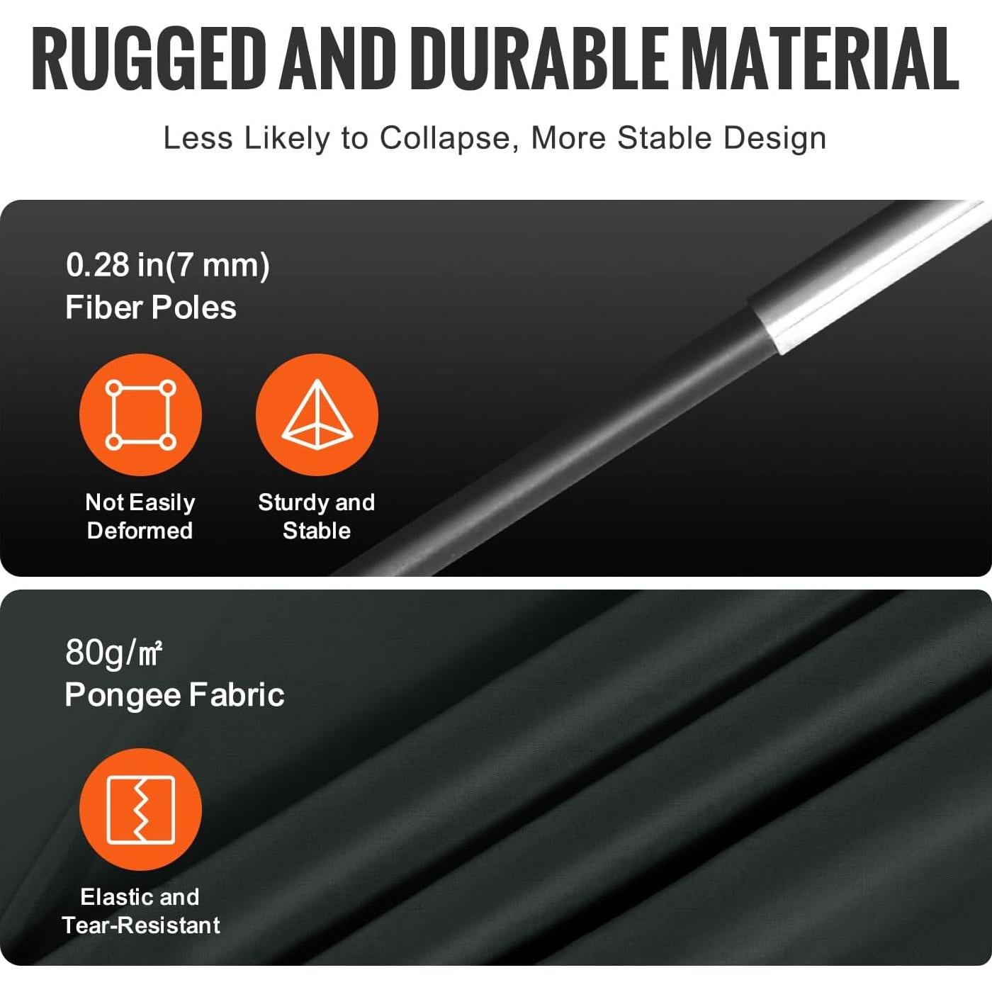 Carpa de Cama VEVOR 200x105x120 cm Bloqueo de Luz 2 Puertas