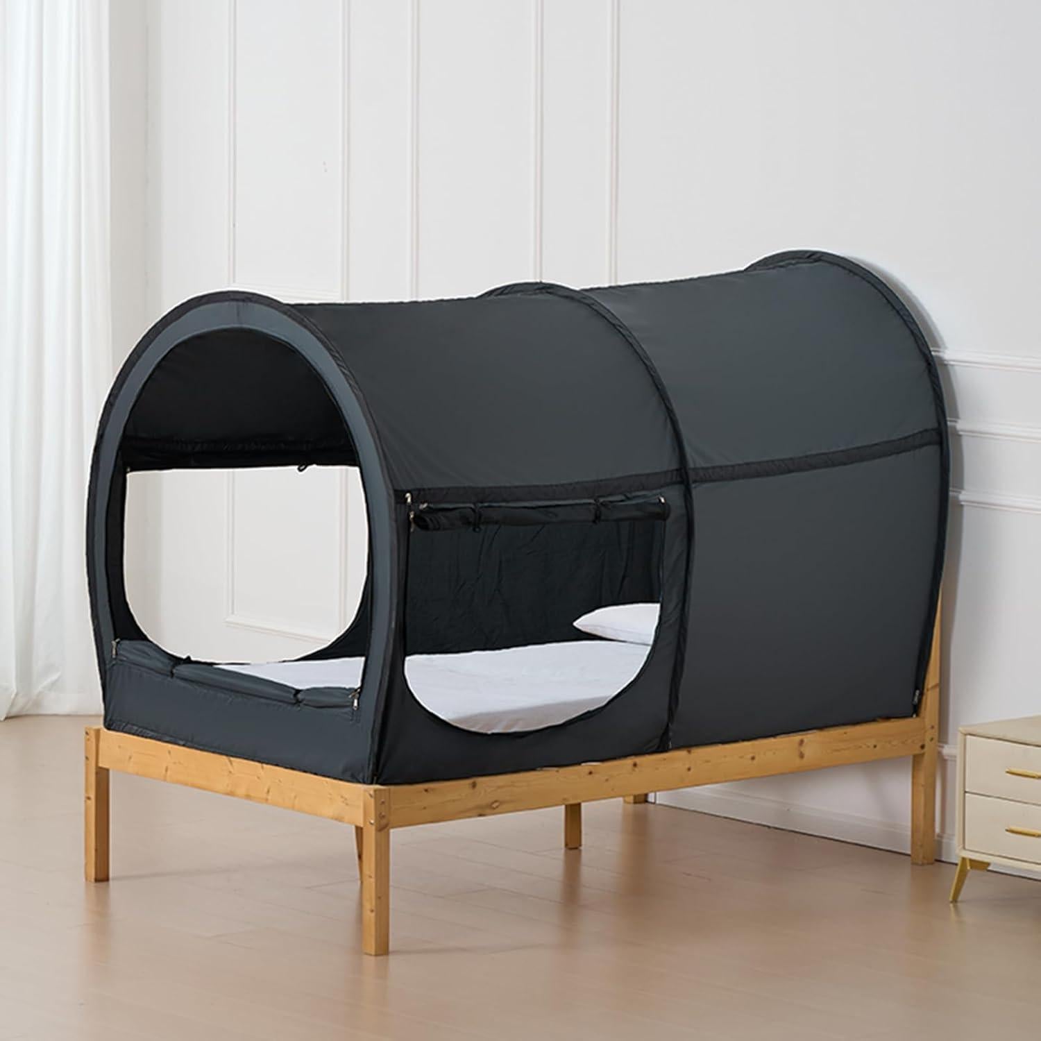 Carpa de Cama VEVOR 200x105x120 cm Bloqueo de Luz 2 Puertas