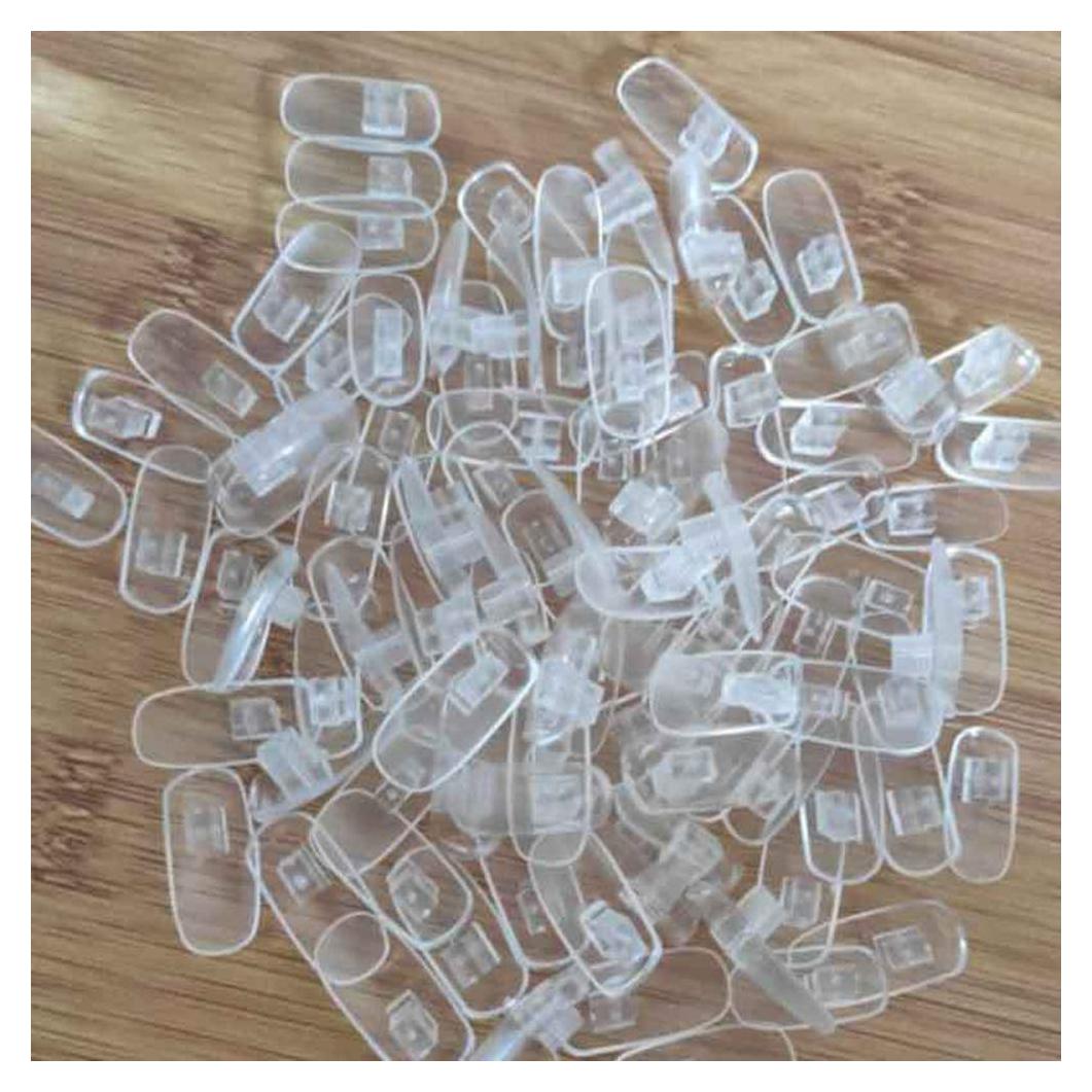 Uñas de Manicura AKOAK 100 Pcs Transparentes Flexibles
