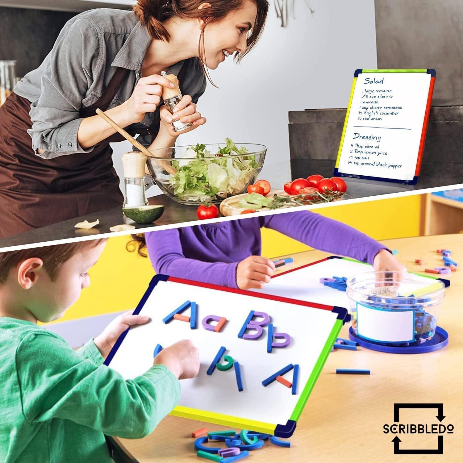 ScribbleDo Pizarra Blanca Magnética 22,86x30,48 cm Educativa