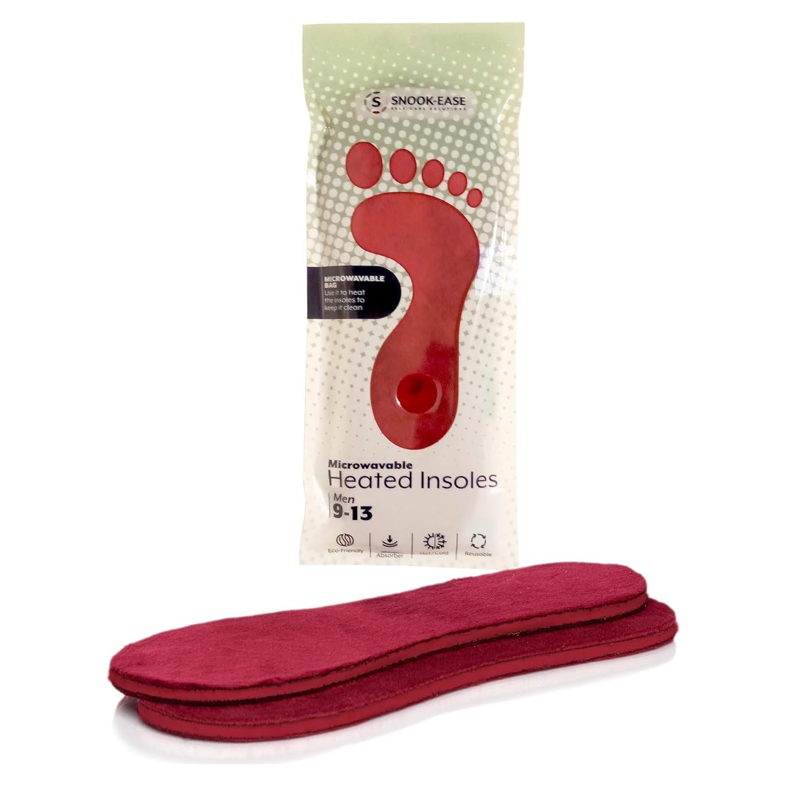 Plantillas Calentadas Snook Ease para Hombres 9-12 - Microondas
