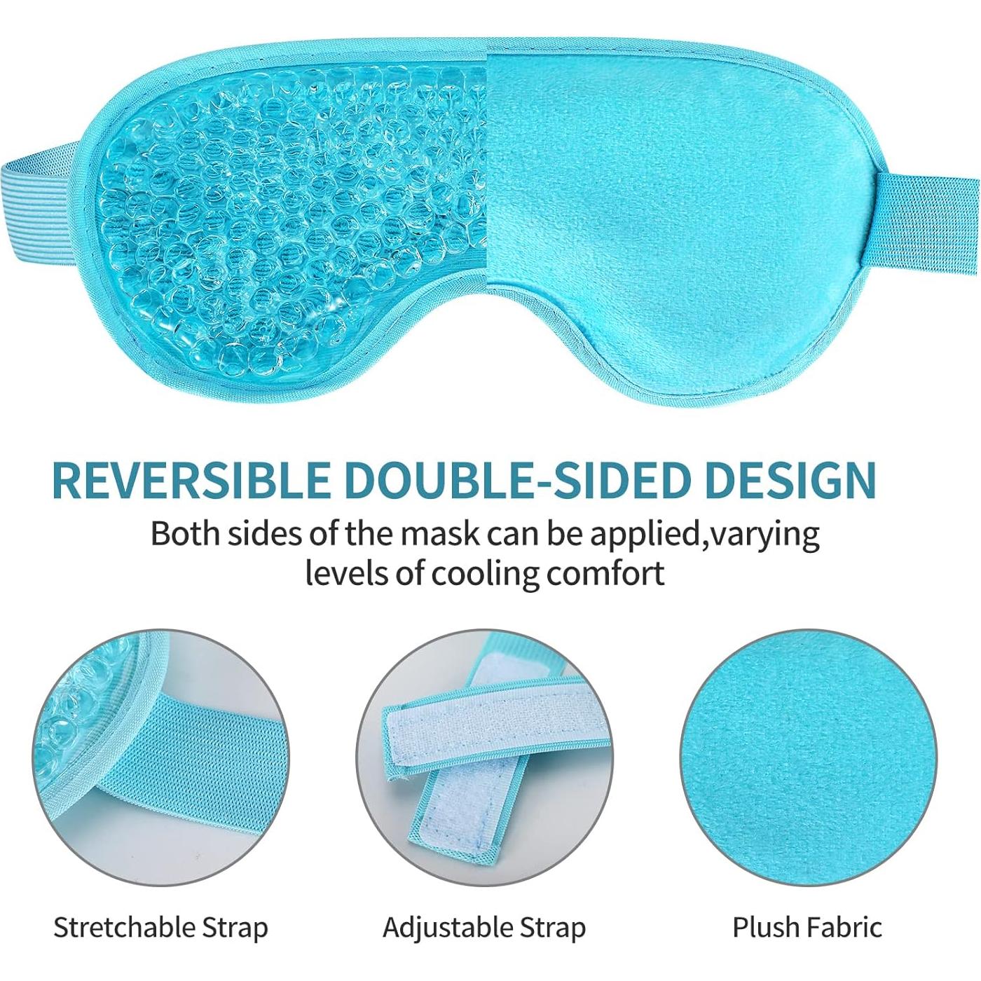 Máscara de Ojos Reutilizable CONSGIJI Gel Frío y Caliente 2PCS