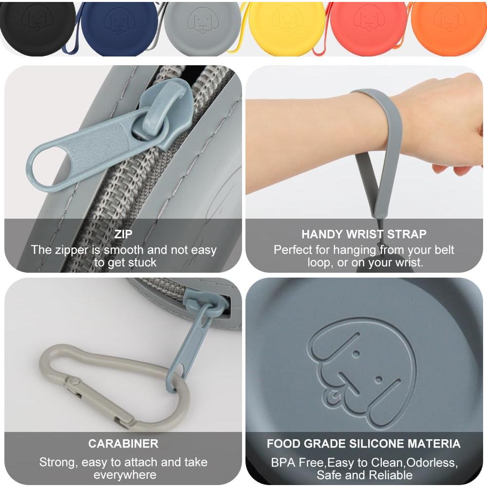 Bolsita de Silicona para Golosinas de Perro WALLFID - 2 Piezas