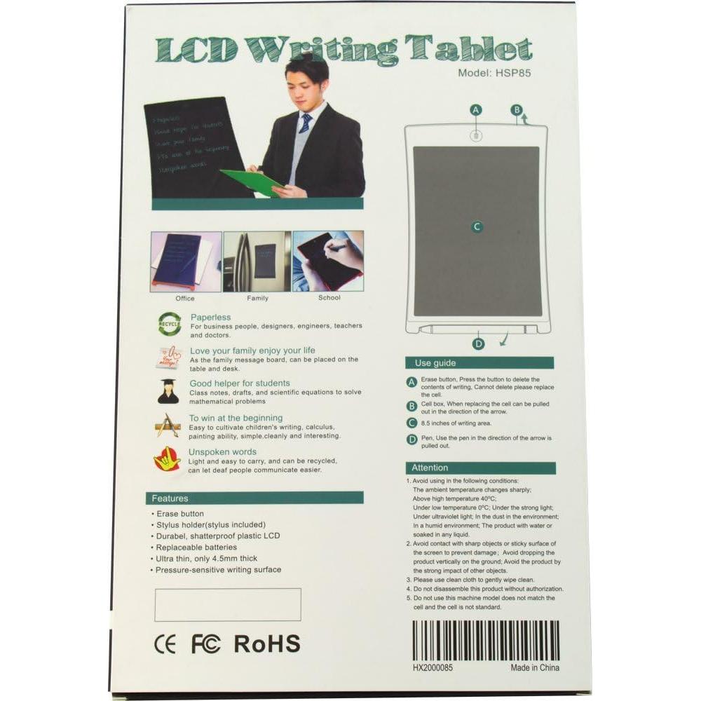 Tableta de Escritura LCD Alpen Glow 8.5" Azul Portátil