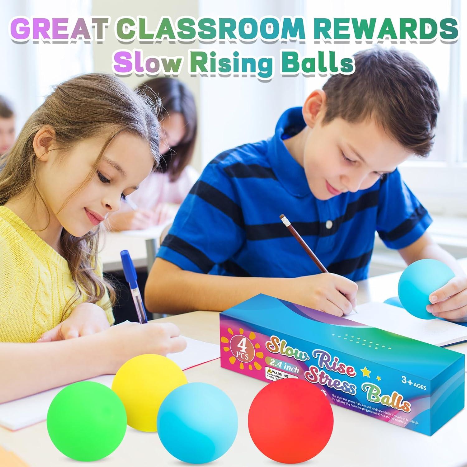 Paquete de 4 Pelotas Antiestrés VISCOO 6.1 cm Alivio Ansiedad