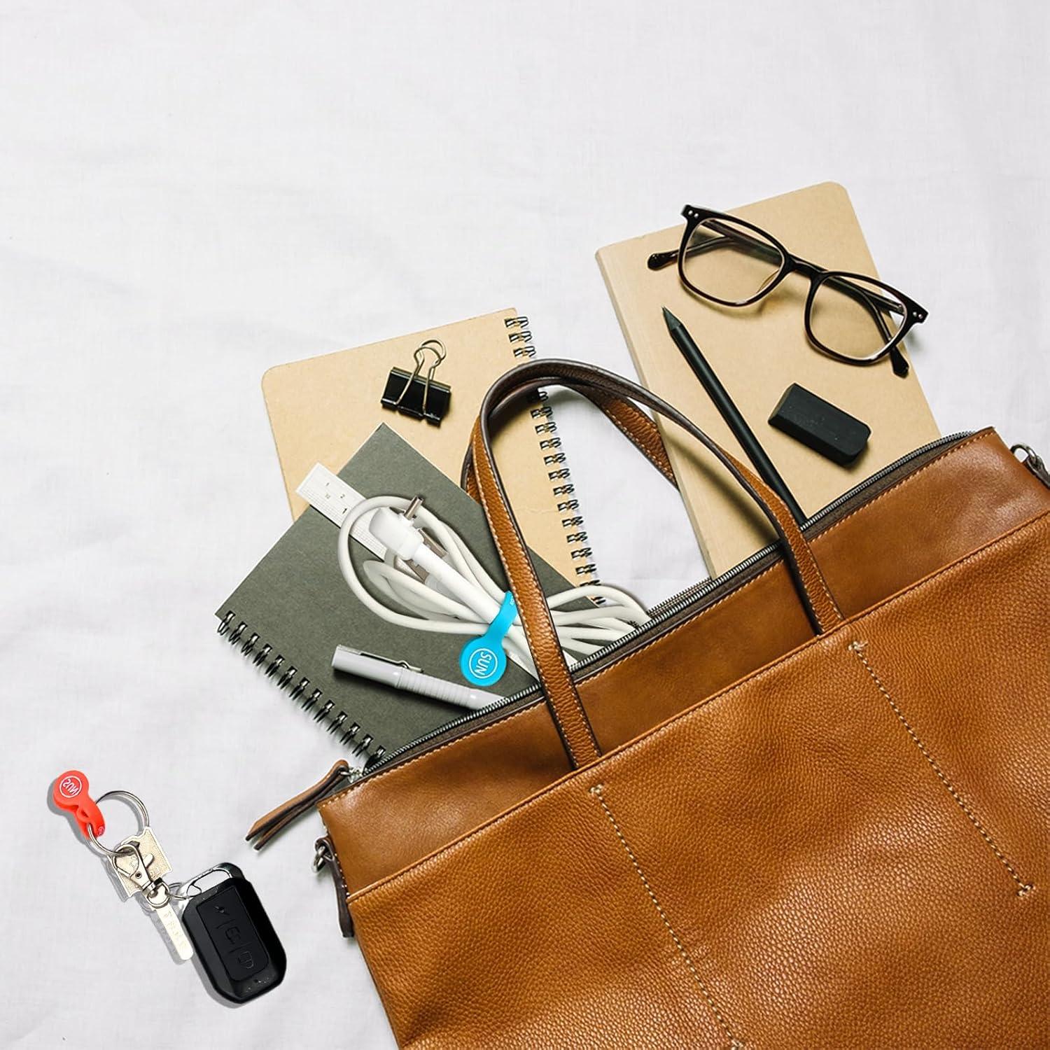 SUNFICON Paquete de 10 Organizadores de Cables Multicolor