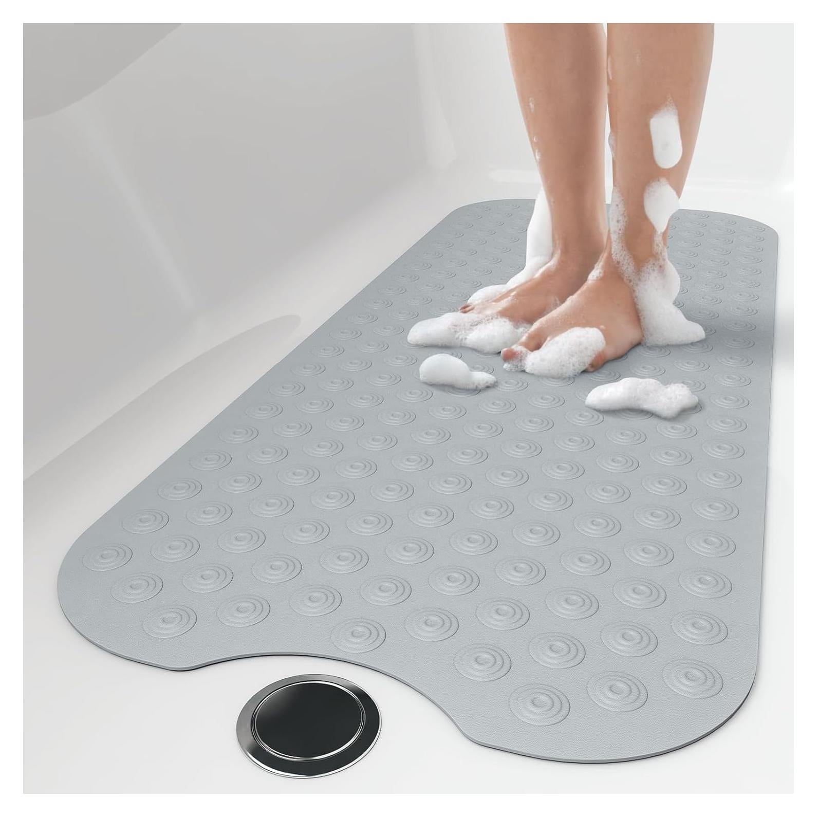 Tapete de Baño OTHWAY Antideslizante 99x41 cm Goma Gris