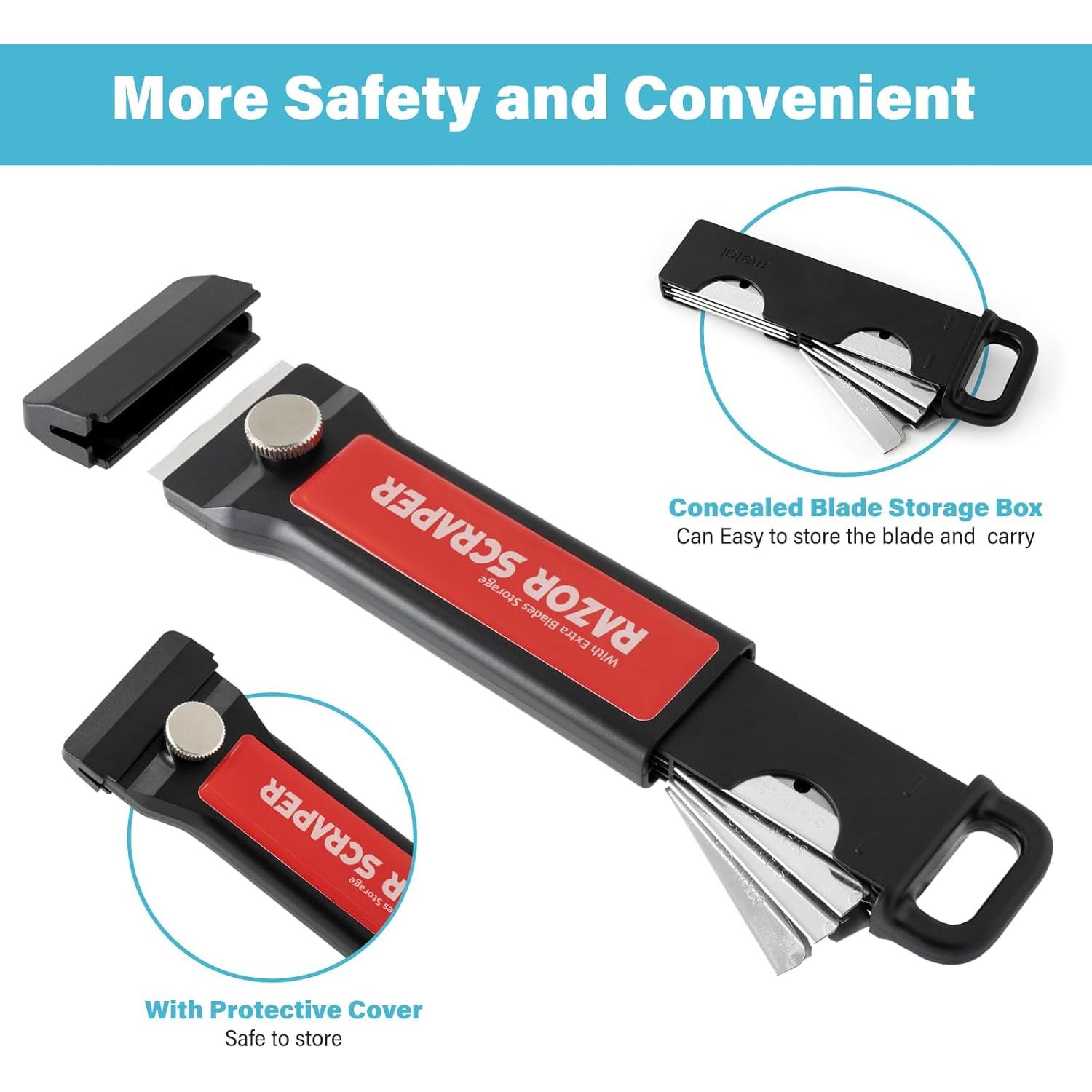 Raspador de Cocina Gomake W79 con 100 Cuchillas de Acero Inoxidable