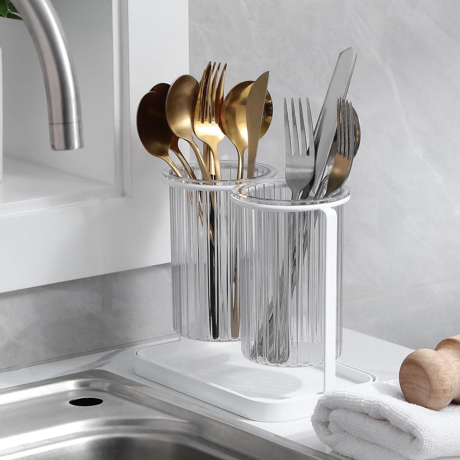 Soporte para Cepillos de Dientes Heagoale con Drenaje 2 Ranuras