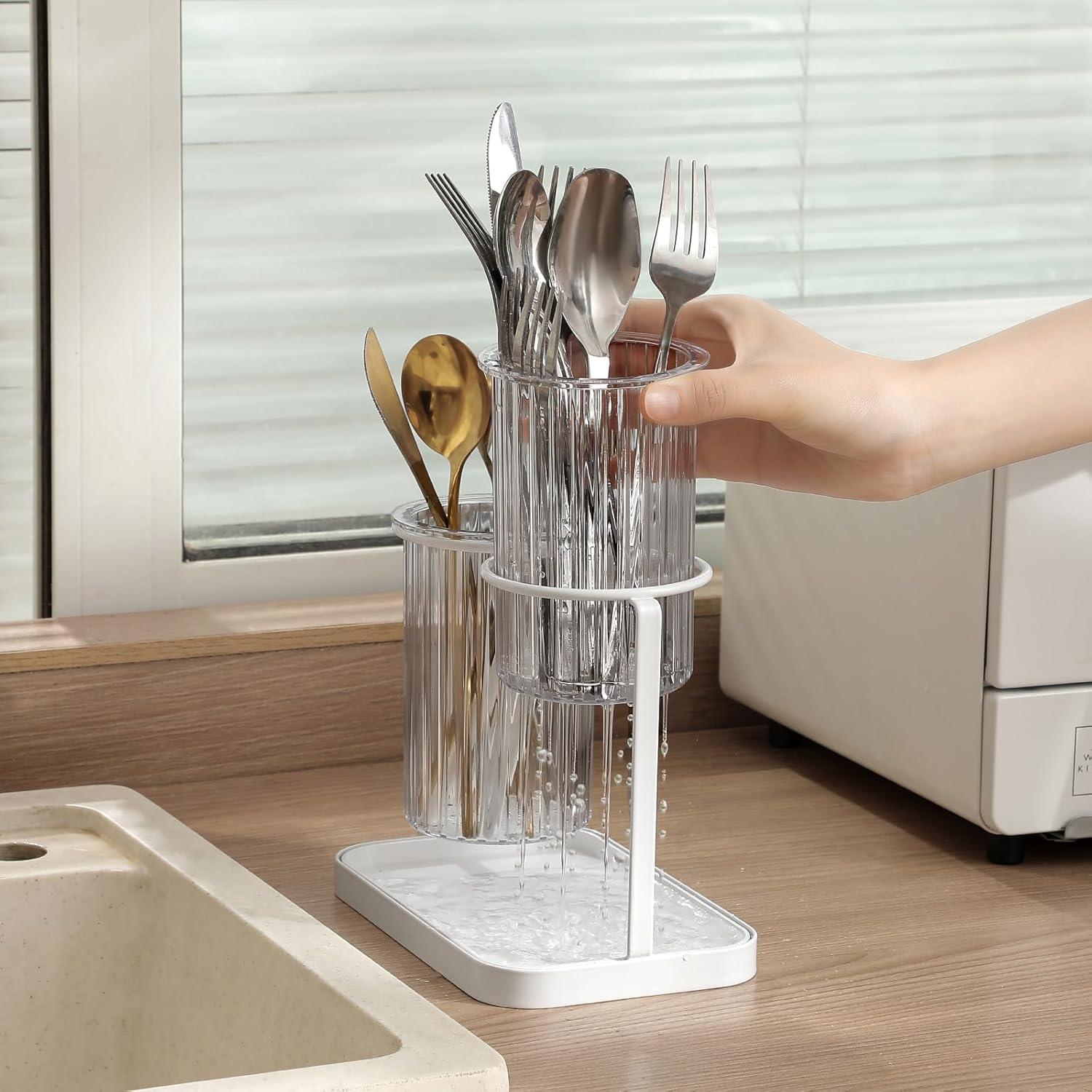 Soporte para Cepillos de Dientes Heagoale con Drenaje 2 Ranuras