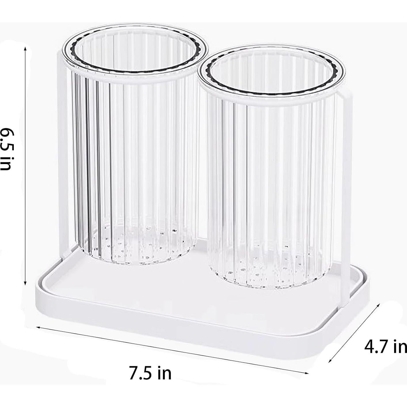 Soporte para Cepillos de Dientes Heagoale con Drenaje 2 Ranuras
