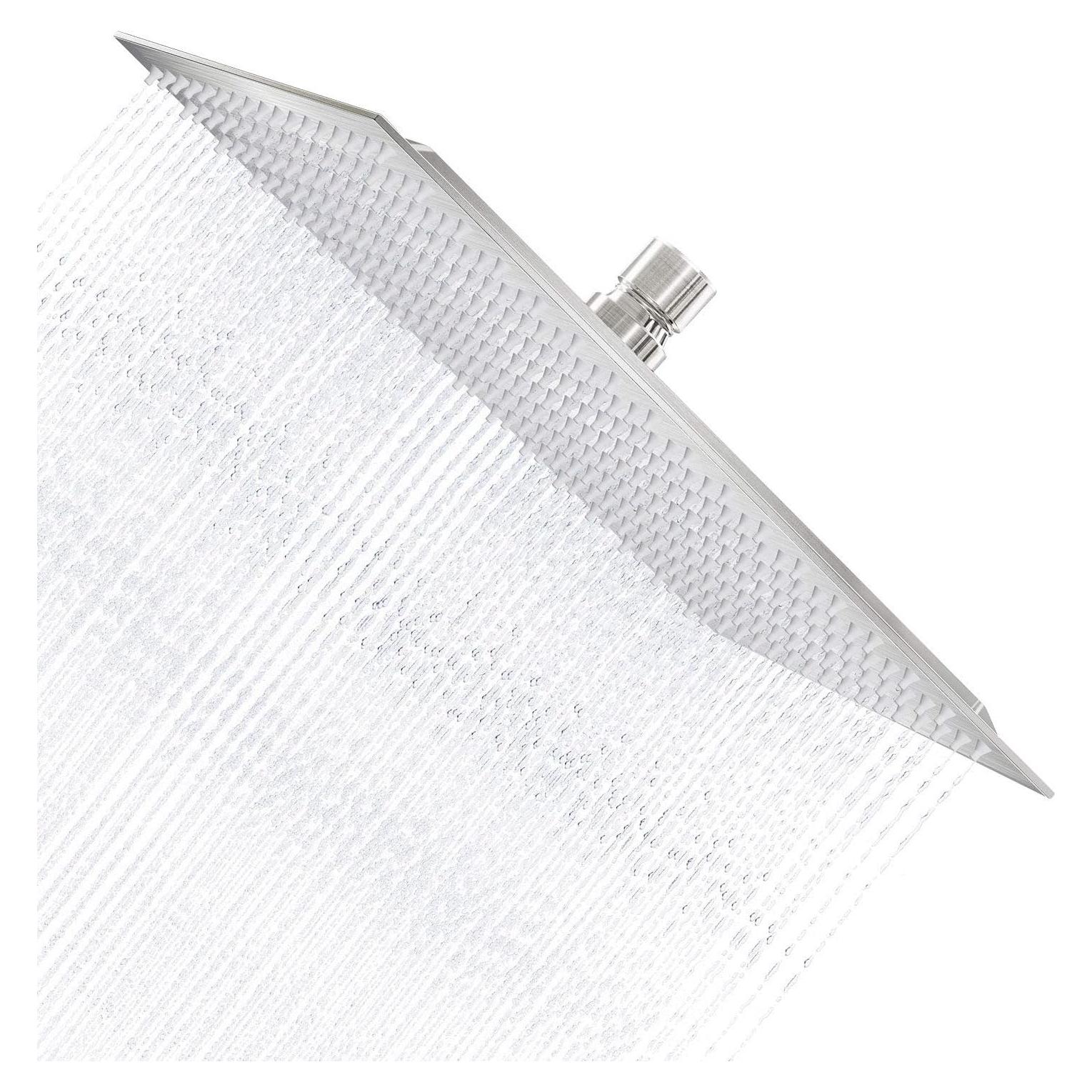 Cabezal de Ducha de Lluvia Derpras 16" Acero Inoxidable Niquelado