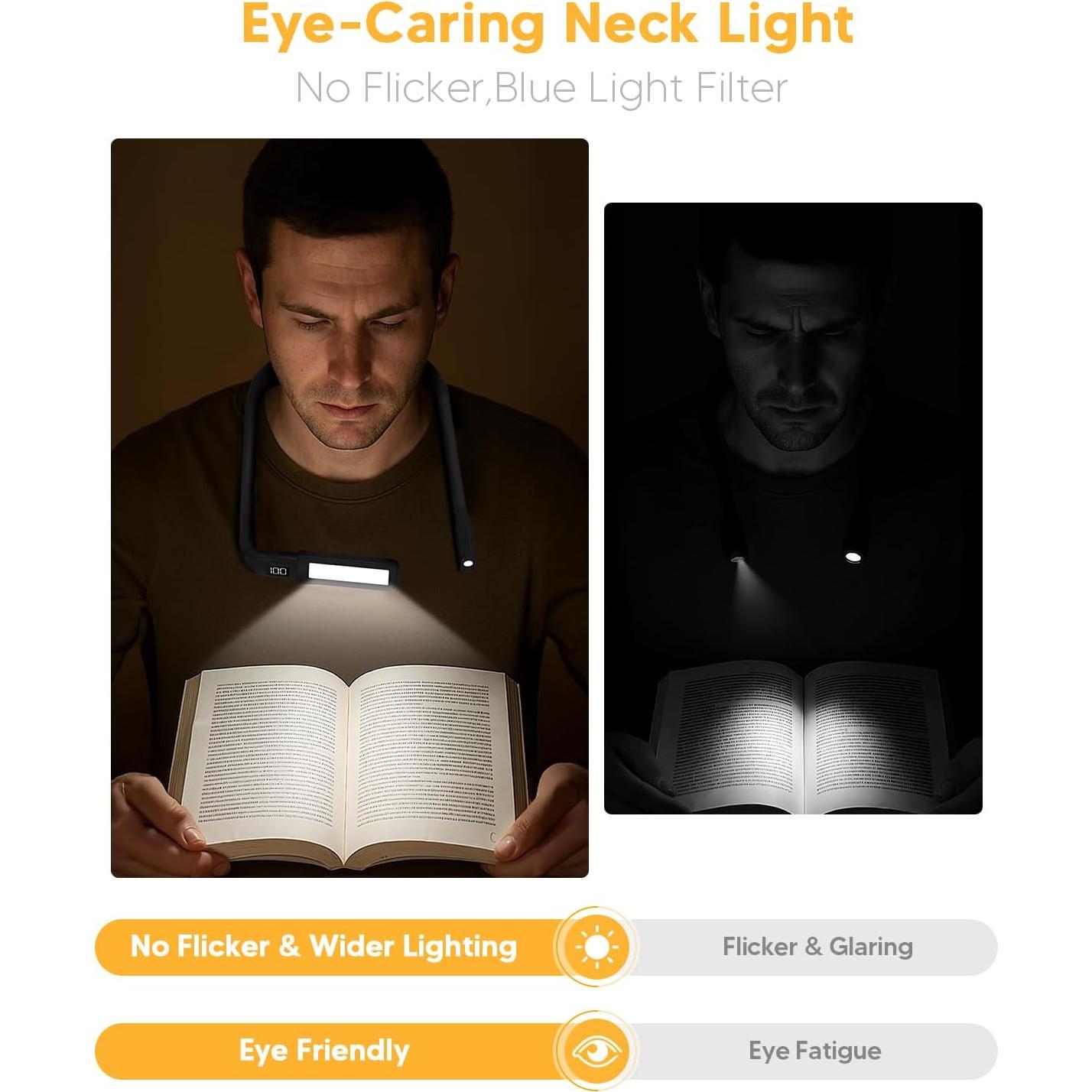 Luz de Lectura de Cuello EastPin GH-9 Recargable 80 Horas