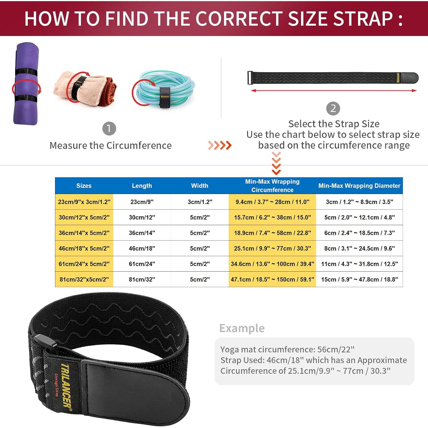 Correas Elásticas Cinch Trilancer - Combo 3 Tamaños 5 Piezas