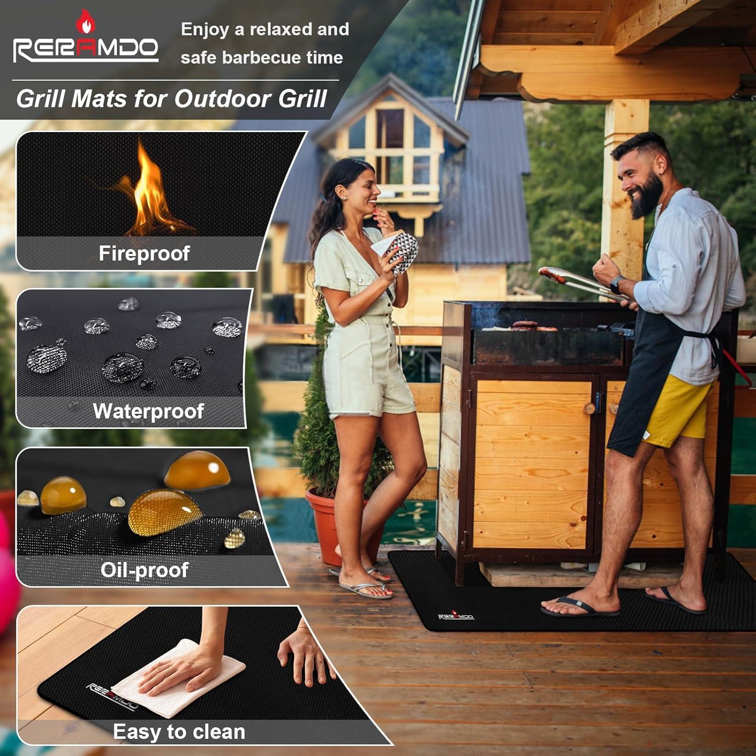 Alfombrilla para Parrilla RERAMDO 121.9x76.2cm Resistente al Calor