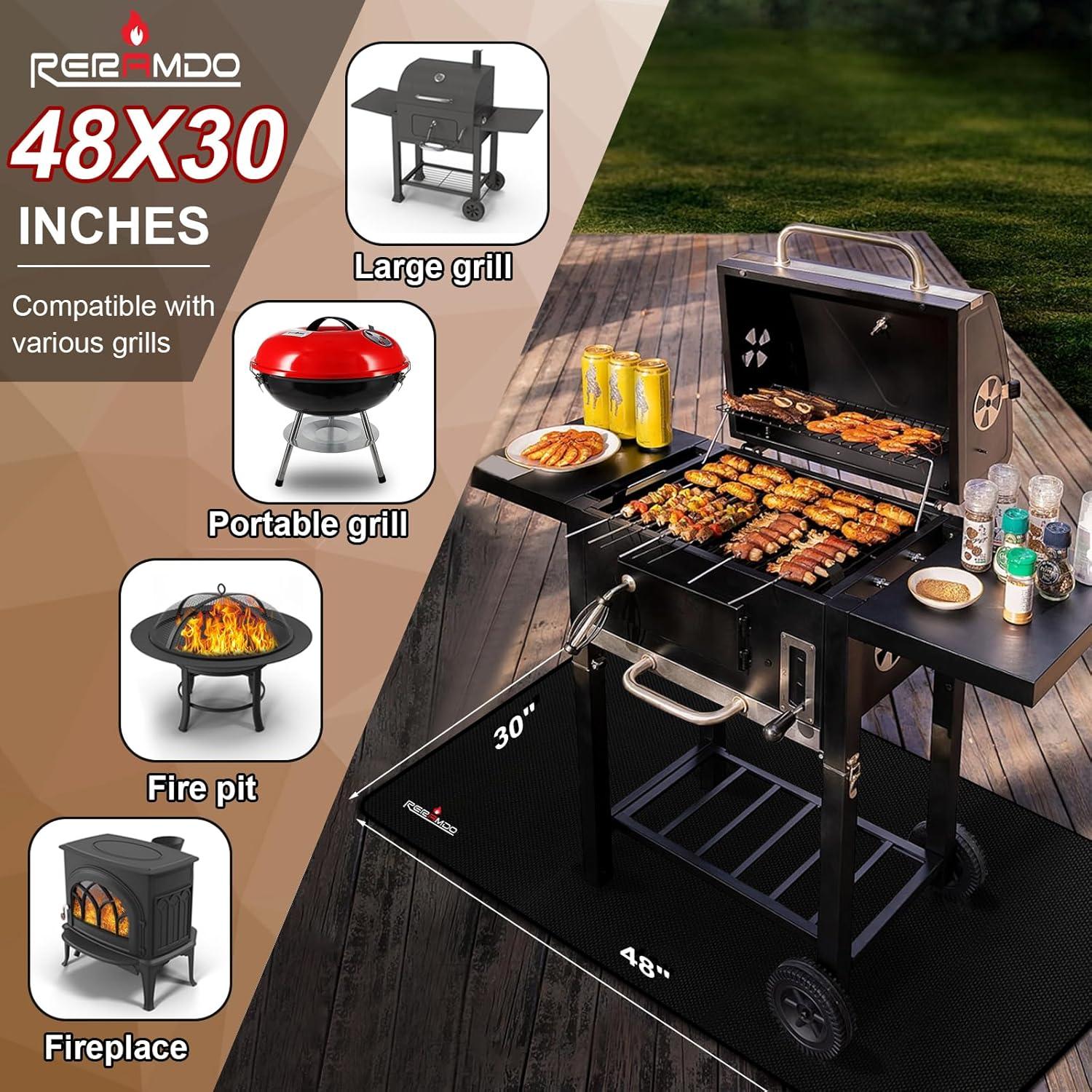 Alfombrilla para Parrilla RERAMDO 121.9x76.2cm Resistente al Calor
