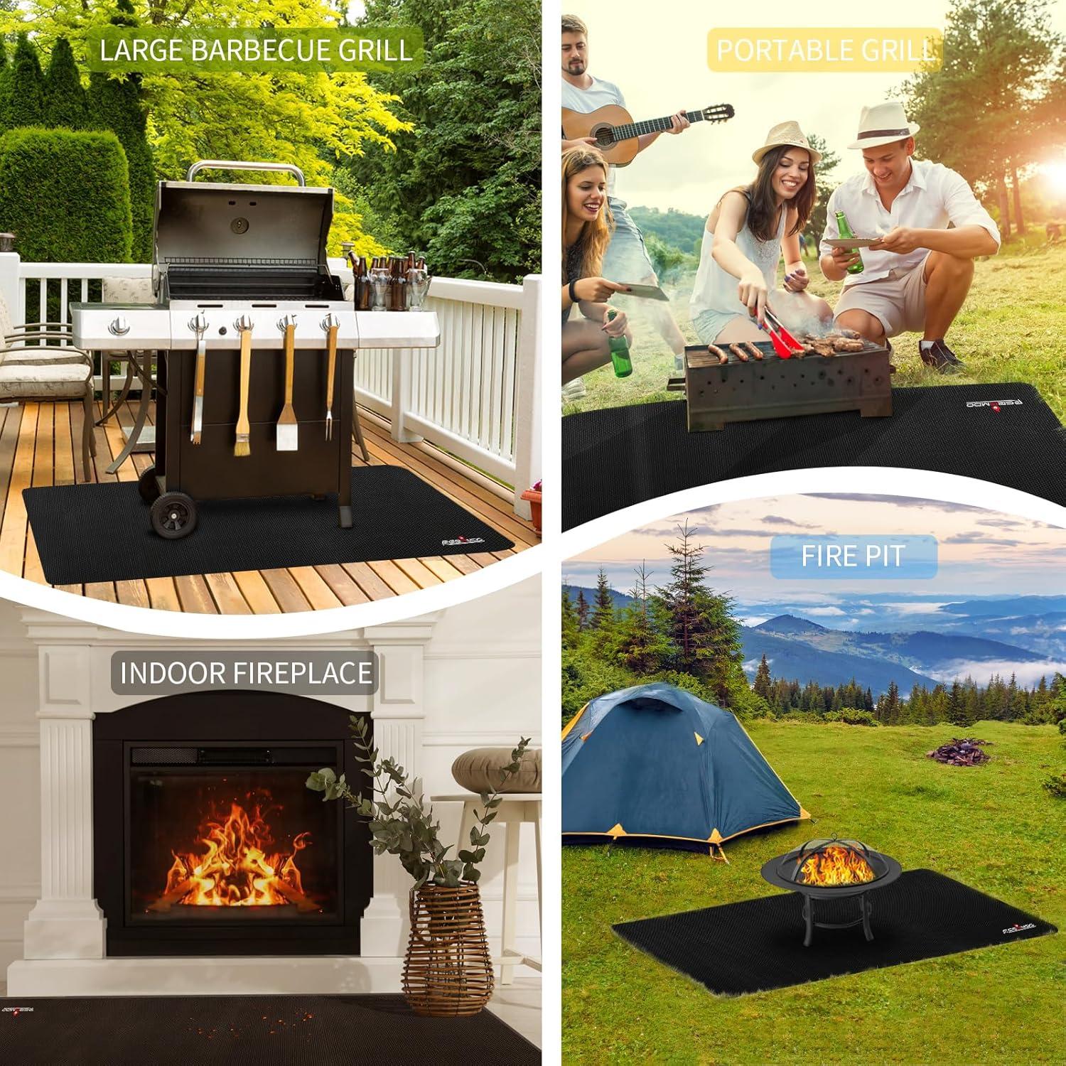 Alfombrilla para Parrilla RERAMDO 121.9x76.2cm Resistente al Calor