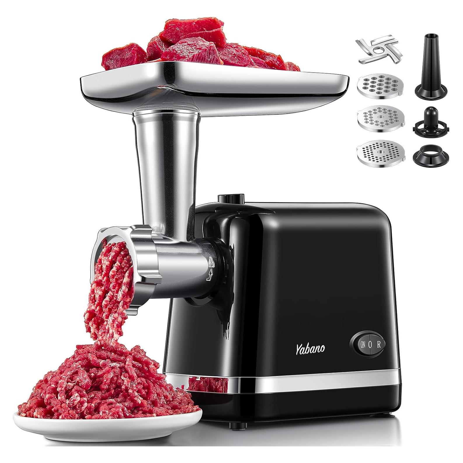 Picadora de Carne Eléctrica Yabano 450W con Accesorios