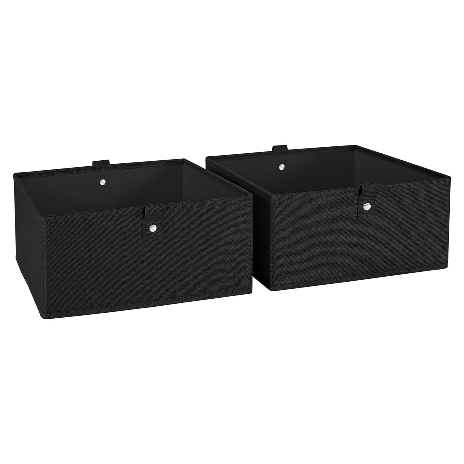 Cajas de Almacenamiento RiverRidge 2p 26.7x26.7x12.7cm Negras