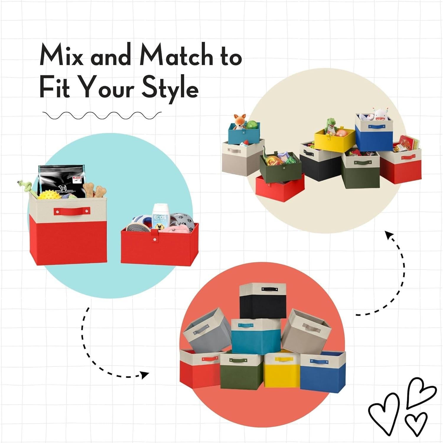 Cajas de Almacenamiento RiverRidge 2p 26.7x26.7x12.7cm Negras