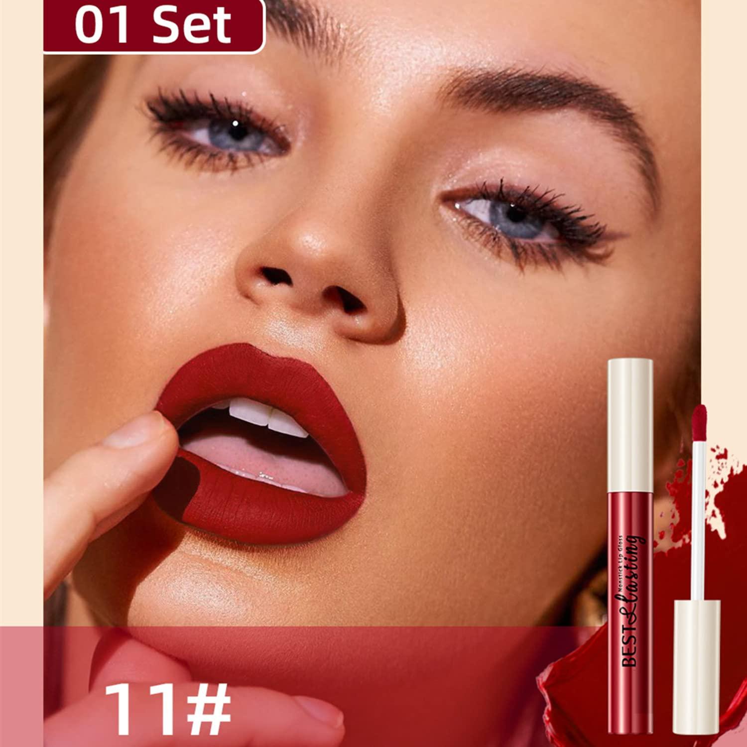 Set de Labiales Líquidos Mate MAEPEOR 12PCS - Cremoso y Duradero
