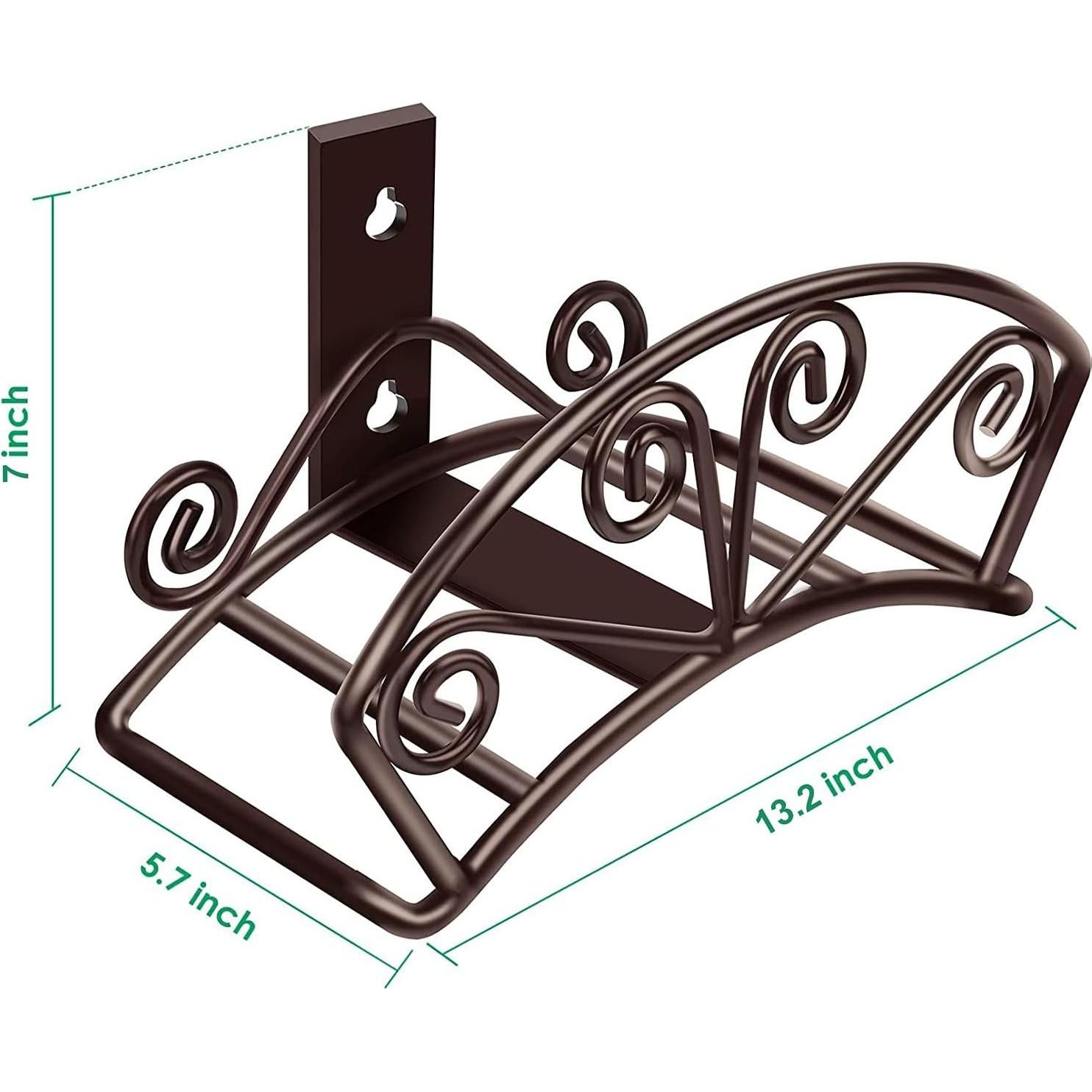Soporte de Manguera de Jardín TomCare Montaje en Pared Bronce