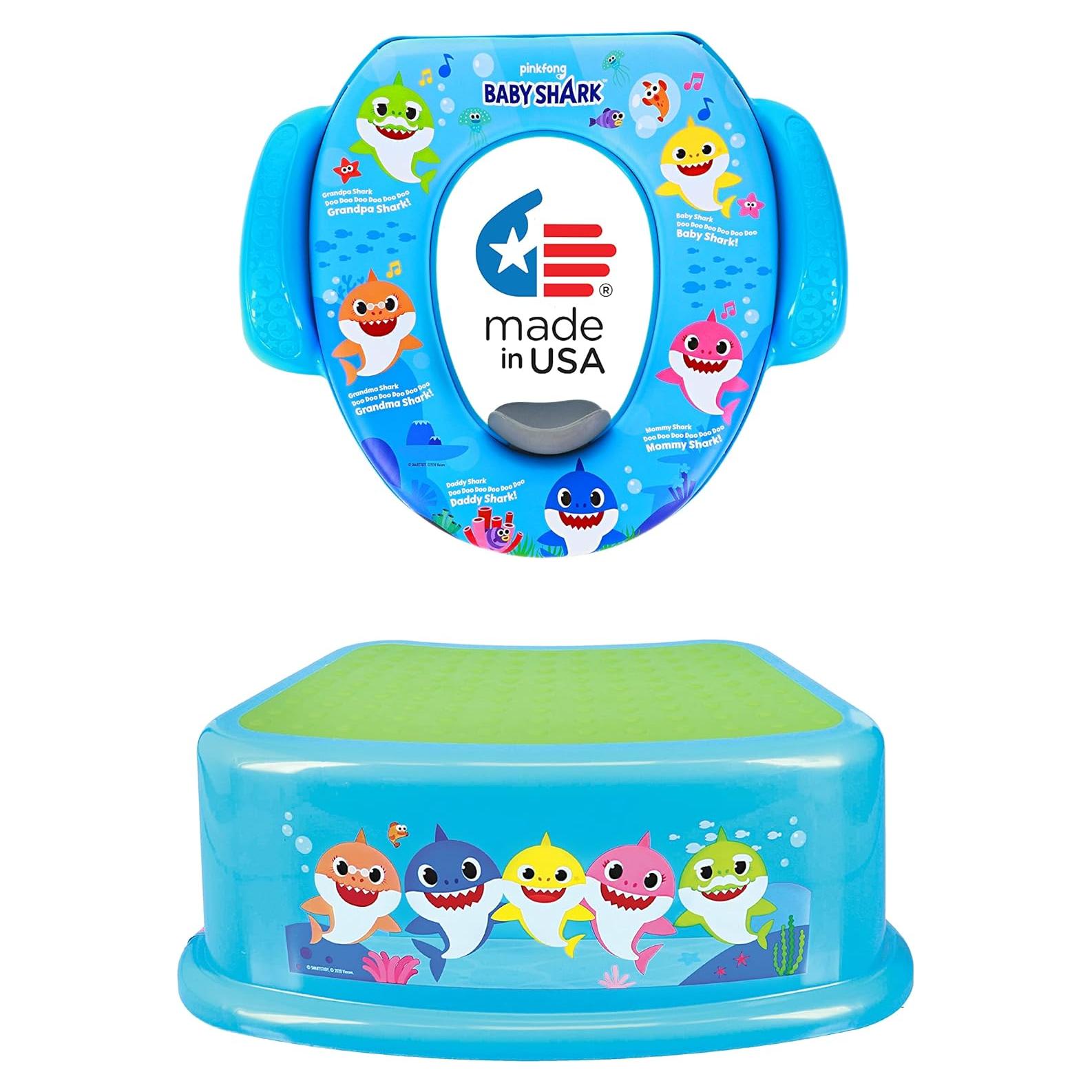 Conjunto de Entrenamiento para el Baño Baby Shark 2 Piezas