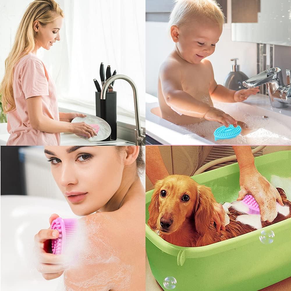 Esponjas Corporales de Silicona TOPODO - Set de 3 Suaves Exfoliantes