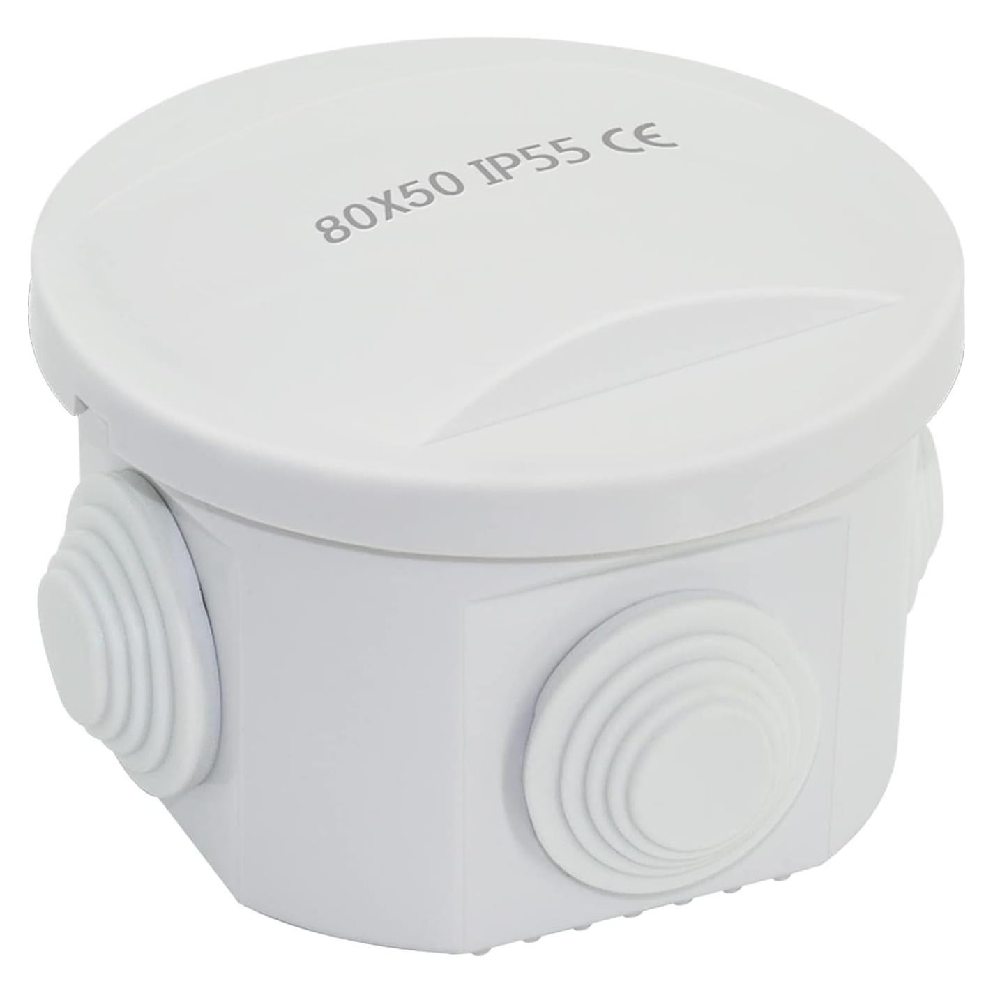 Caja de Conexiones Eléctricas LeMotech IP55 80x60mm Resistente