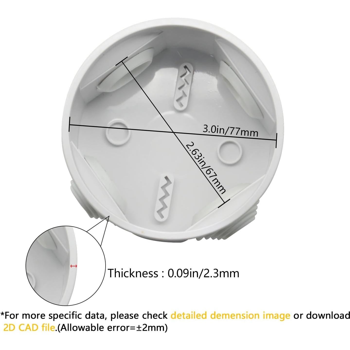Caja de Conexiones Eléctricas LeMotech IP55 80x60mm Resistente