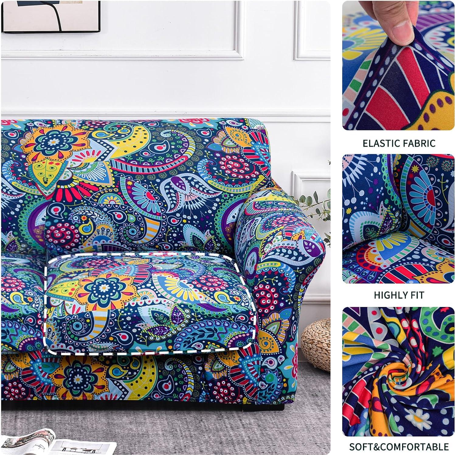 Funda de Sillón Forcheer 2 Piezas Estilo Bohemio Lavable