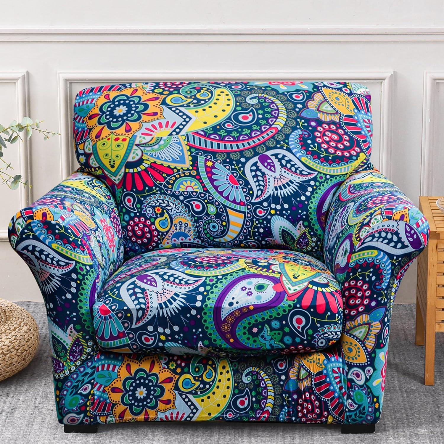 Funda de Sillón Forcheer 2 Piezas Estilo Bohemio Lavable