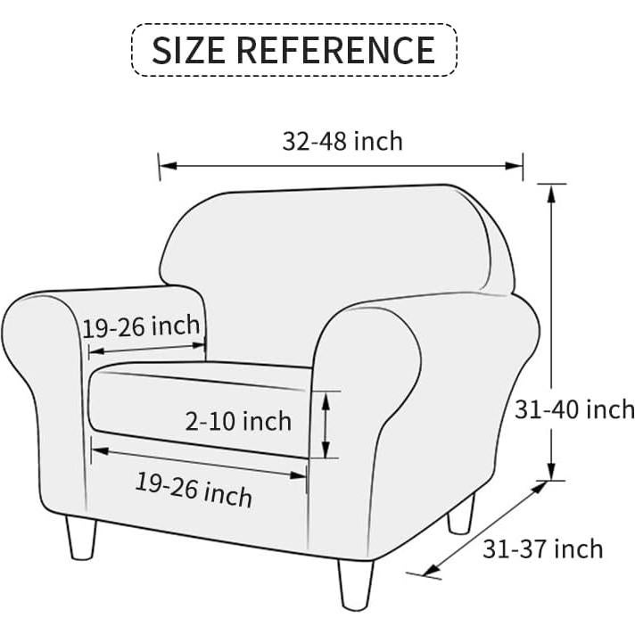 Funda de Sillón Forcheer 2 Piezas Estilo Bohemio Lavable